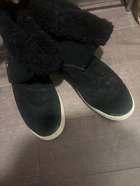 UGG Black Shearling-Lined Ankle Booties